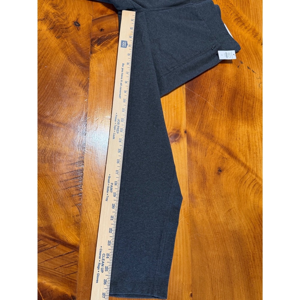 T by Talbots Womens Petite Straight Leg Pants Gray Cotton Blend NWT Athleisure - Picture 7 of 7